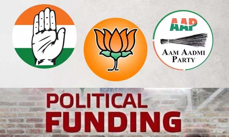 BJP Receives 4340.47 Crore in Donations in One Year 51% Spent Congress Second