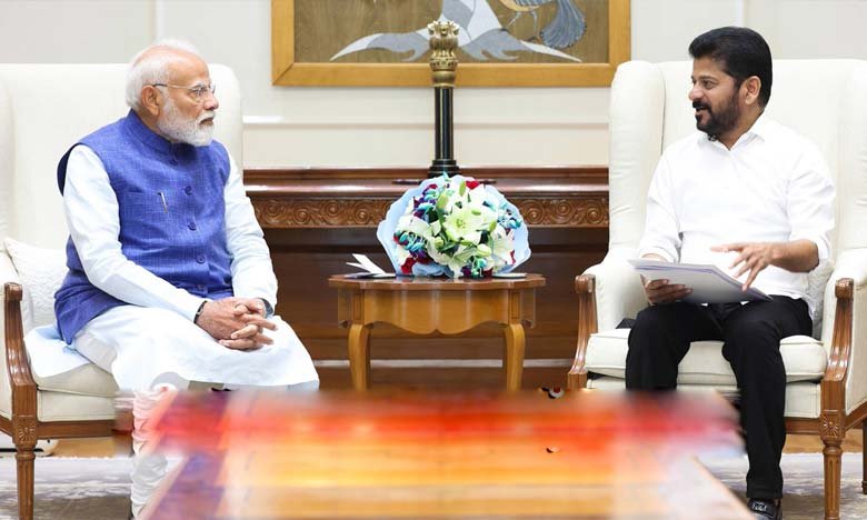 Telangana CM Revanth Reddy Meets PM Modi Discusses Development Projects