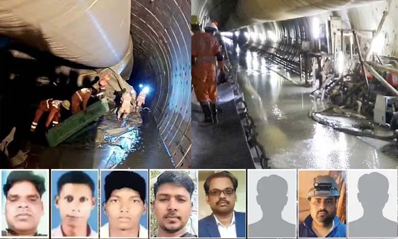 Telangana Tunnel Collapse Rescue Operation Continues for 8 Workers