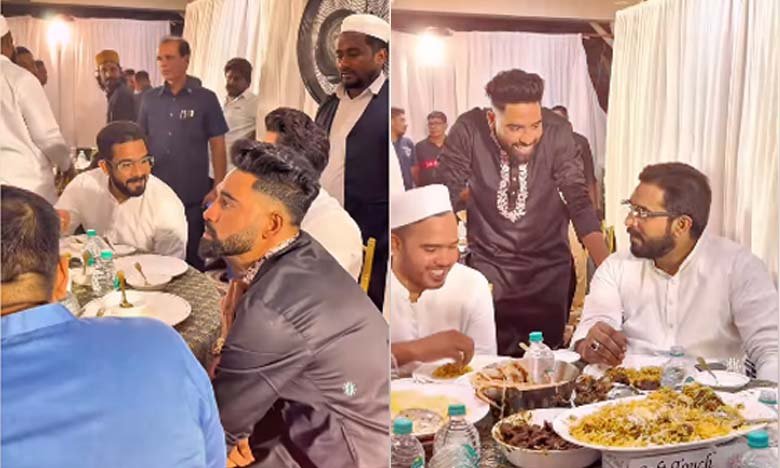 Cricketer Mohammed Siraj Hosts Iftar in Hyderabad