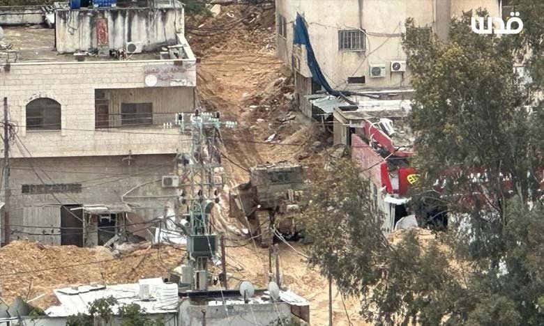 Israeli Occupation Forces Demolish Homes and Roads in Nur Shams Camp