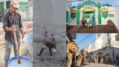 Painting Work Begins at Sambhal Jama Masjid Under ASI Supervision