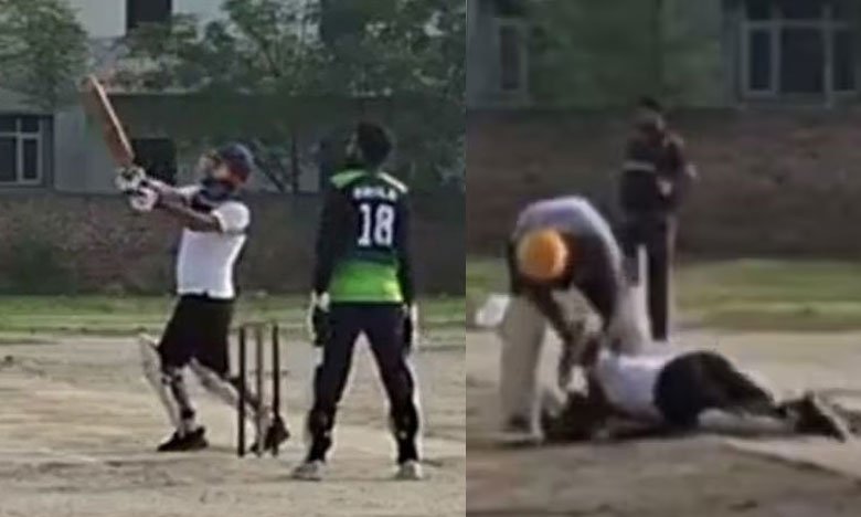 Cricketer Dies of Heart Attack Just After Hitting a Six
