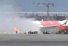 Air India Plane Catches Fire After Landing in Delhi