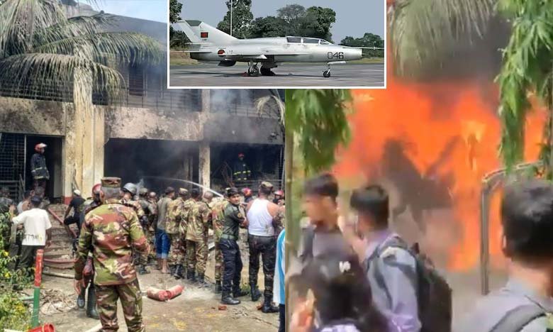 Bangladesh Air Force Plane Crashes into School in Dhaka 19 Dead 164 Injured