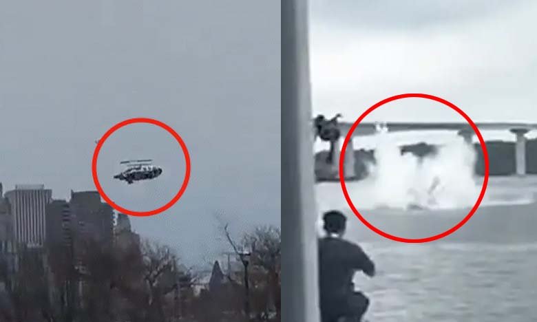 Police Helicopter Crashes into River During Military Drill in Malaysia