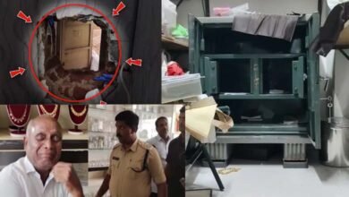 Telangana 18 Kg Gold Stolen in Suryapet After Thieves Drill Hole in Wall