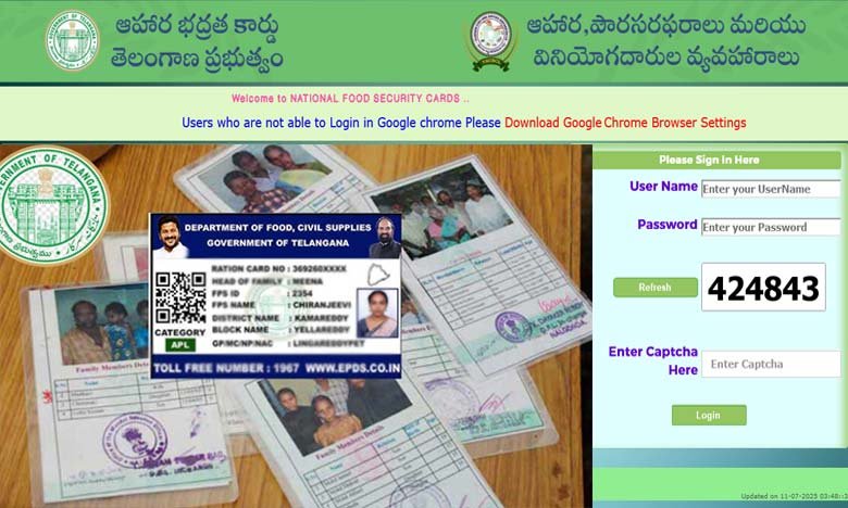 Telangana to Issue 3.58 Lakh New Ration Cards Statewide How to Check Your Name in the New List